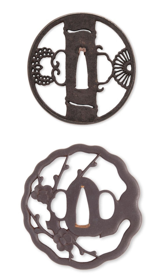 Two sukashi tsuba by Anonymous