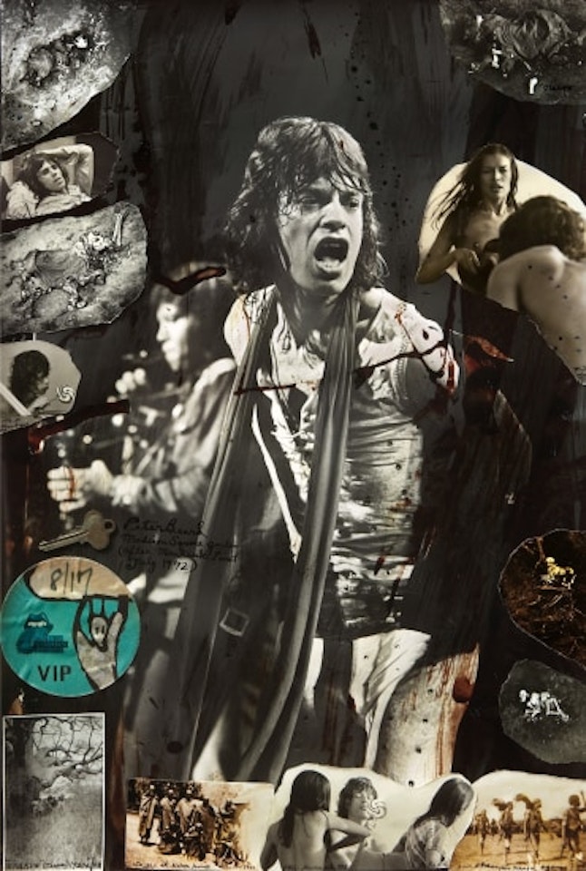Mick Jagger at Madison Square Garden (after Montauk Point), July by Peter Beard