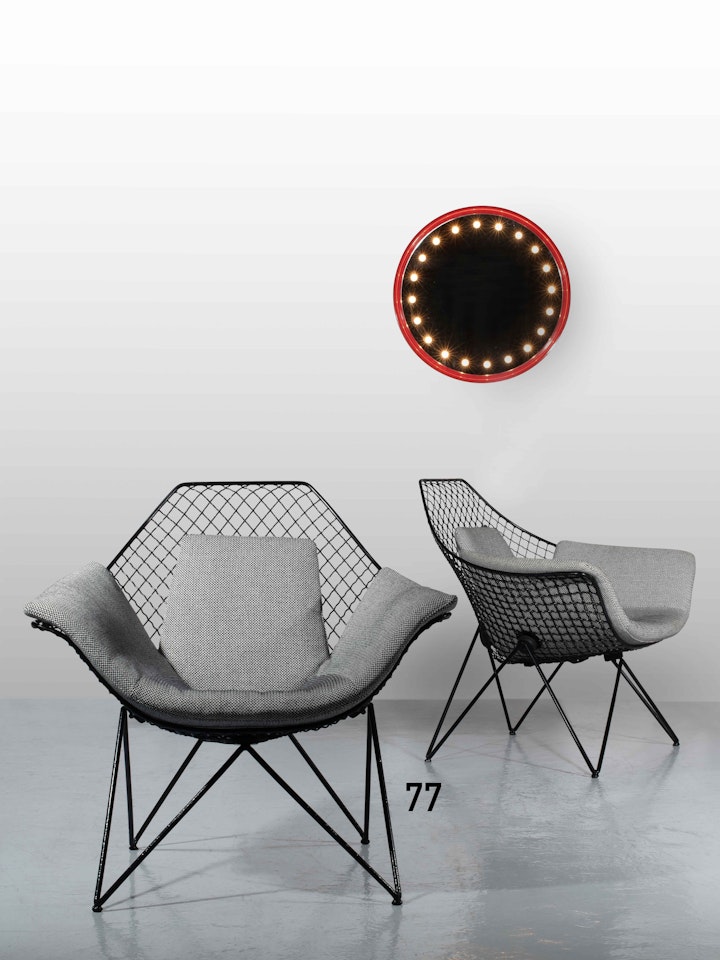 Miroir éclairant mod. 51/b by Gino Sarfatti
