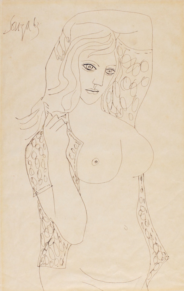 UNTITLED (STANDING NUDE) by Francis Newton Souza
