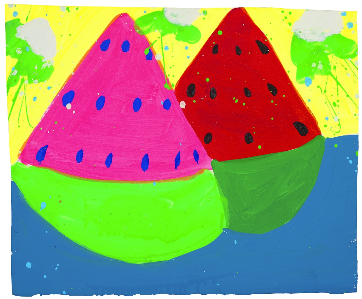 Untitled (Watermelons) by Walasse Ting