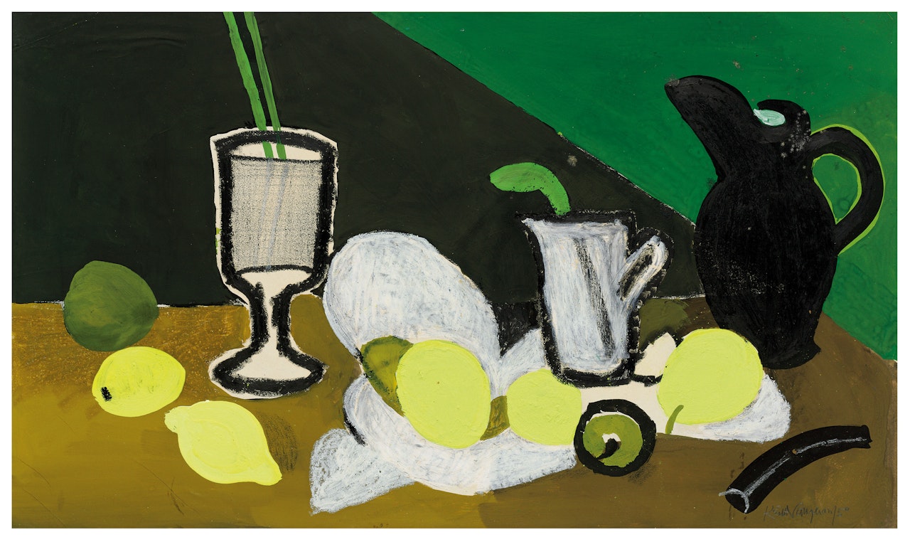 Summer Drinks and Citrus Fruits by Keith Vaughan