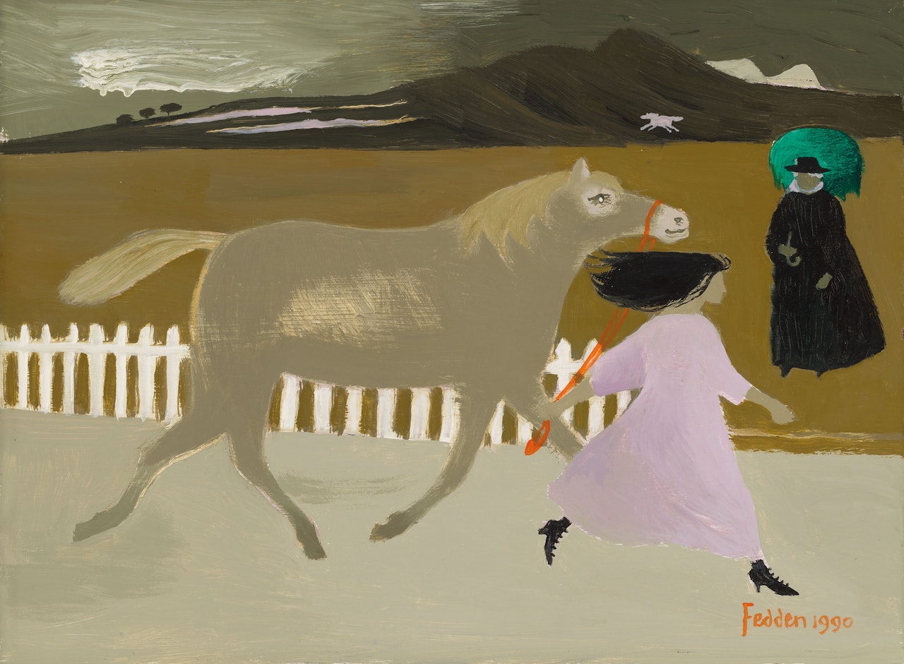 Girl with Horse by Mary Fedden