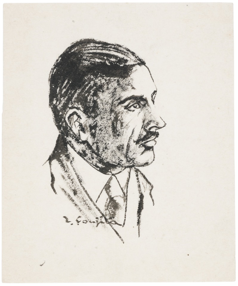 Untitled (Portrait d'homme) by Leonard Tsuguharu Foujita
