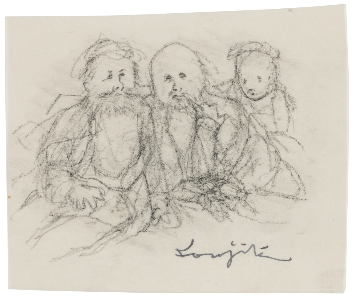 Untitled (Les clochards) by Leonard Tsuguharu Foujita