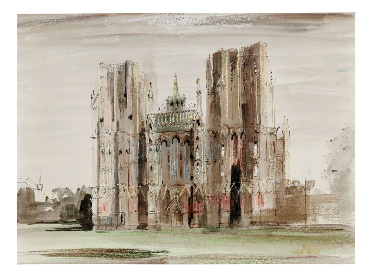 Wells Cathedral by John Piper