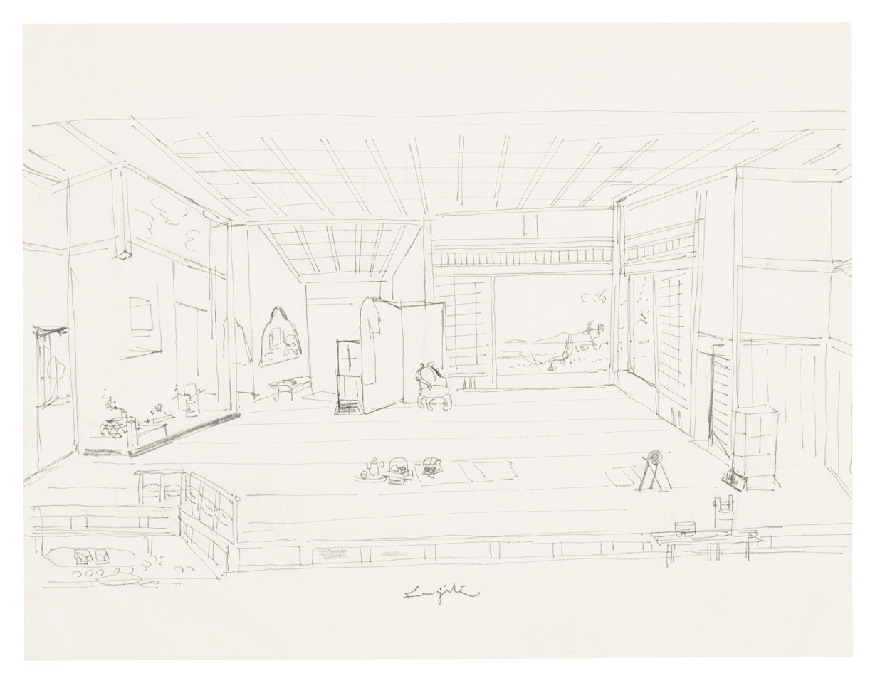 Untitled (La scene) by Leonard Tsuguharu Foujita