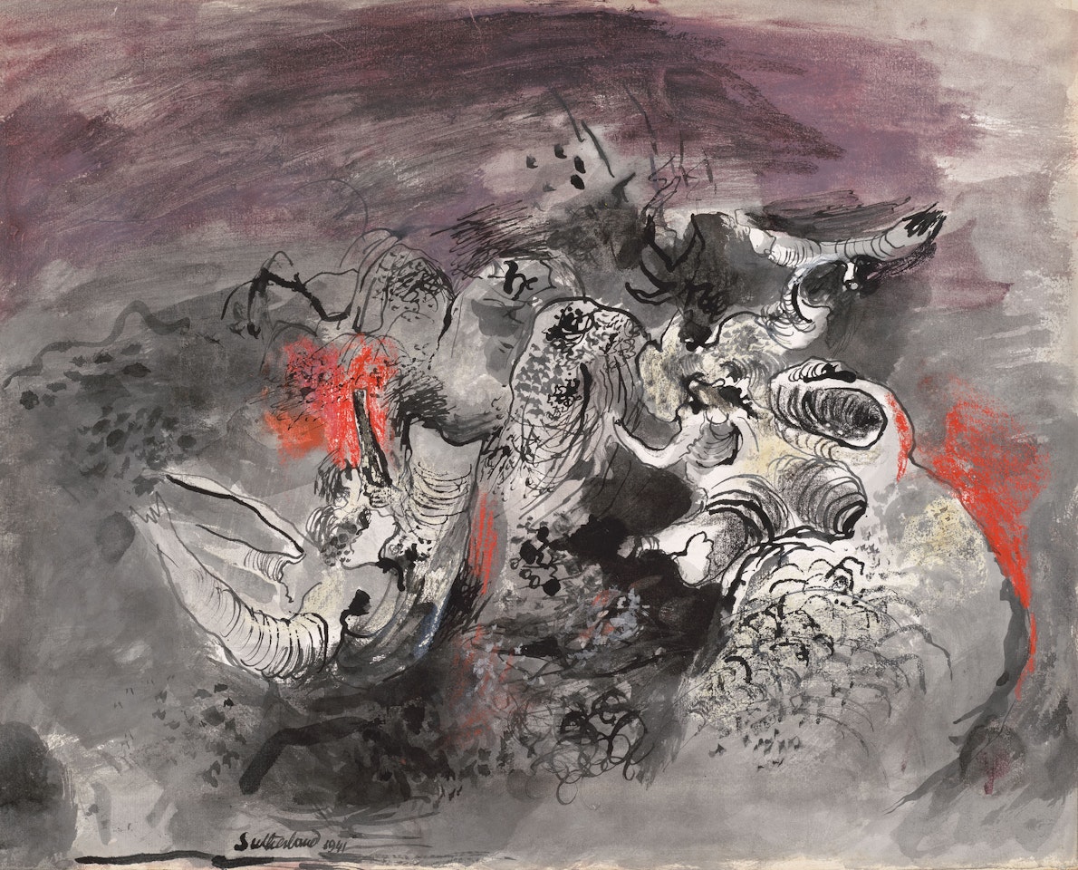 Dark Hillside by Graham Sutherland