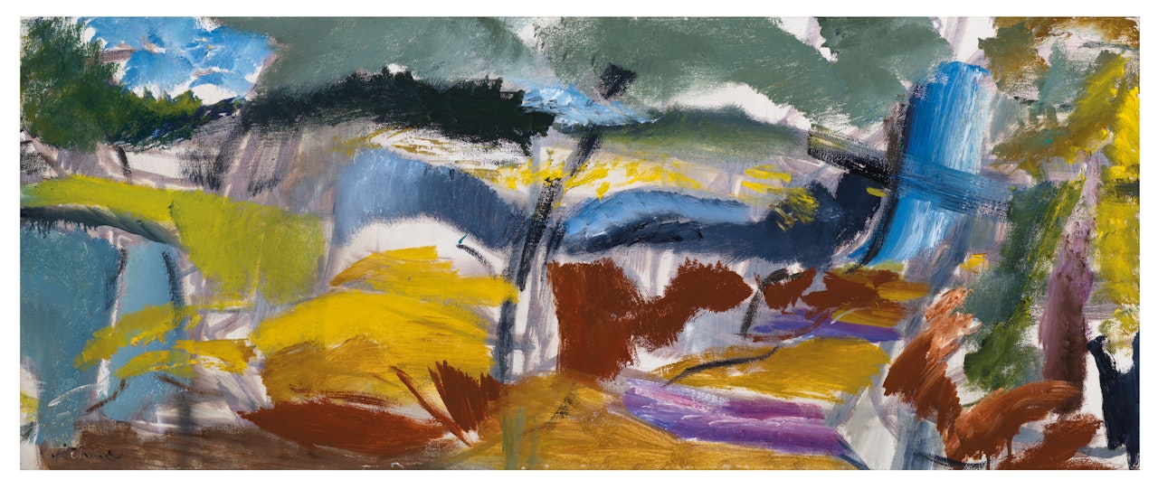 Misty Larchwood, Autumn by Ivon Hitchens