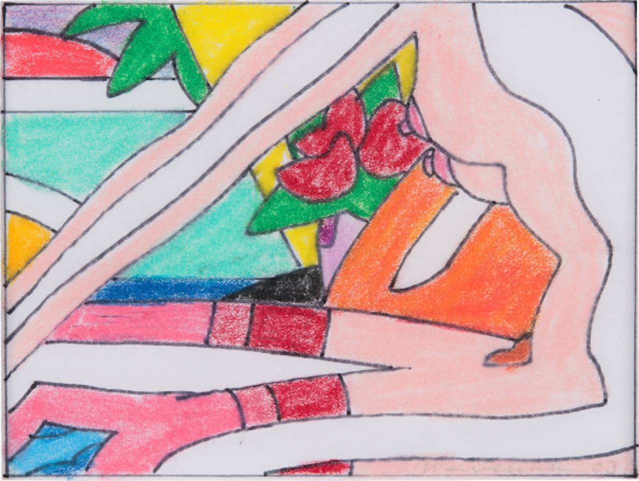 Study for Sunset Nude with Red Stockings by Tom Wesselmann