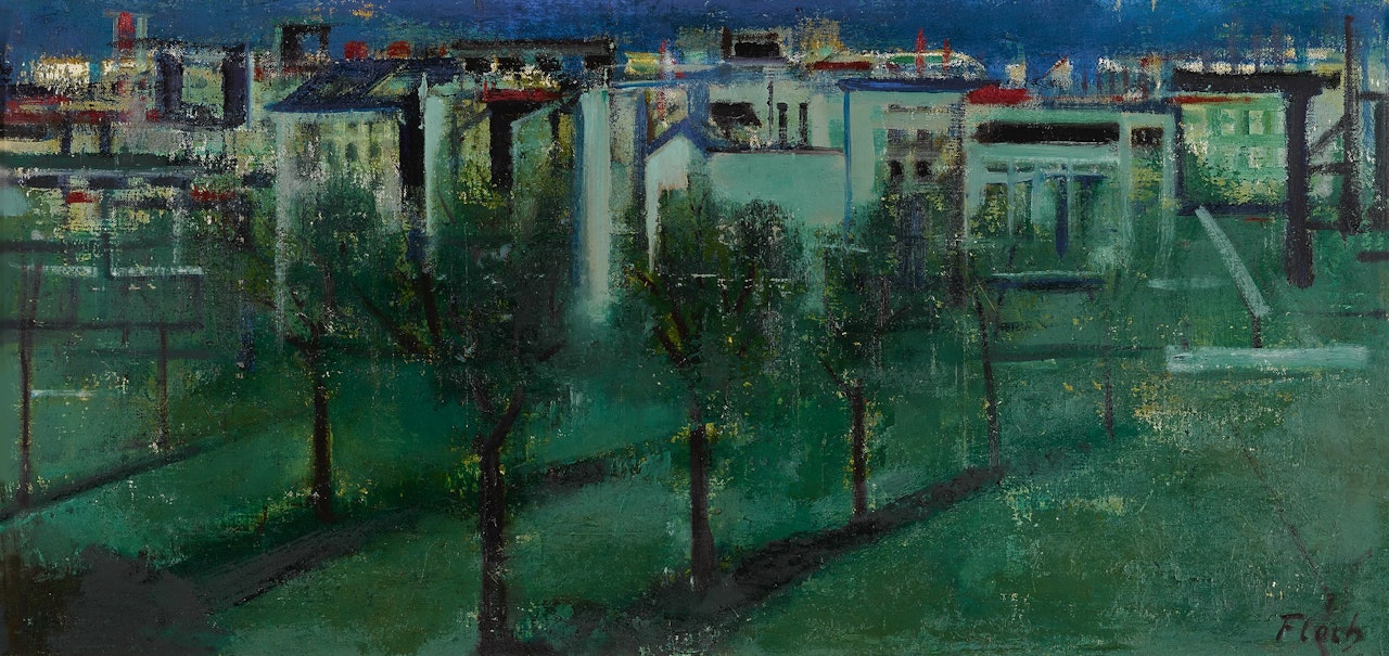 GARDEN BEFORE THE CITY by Joseph Floch