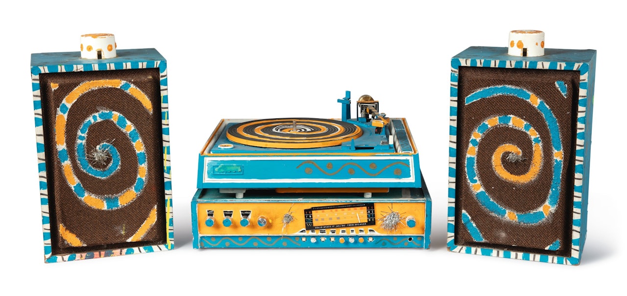 UNTITLED (RECORD PLAYER) by Kenny Scharf