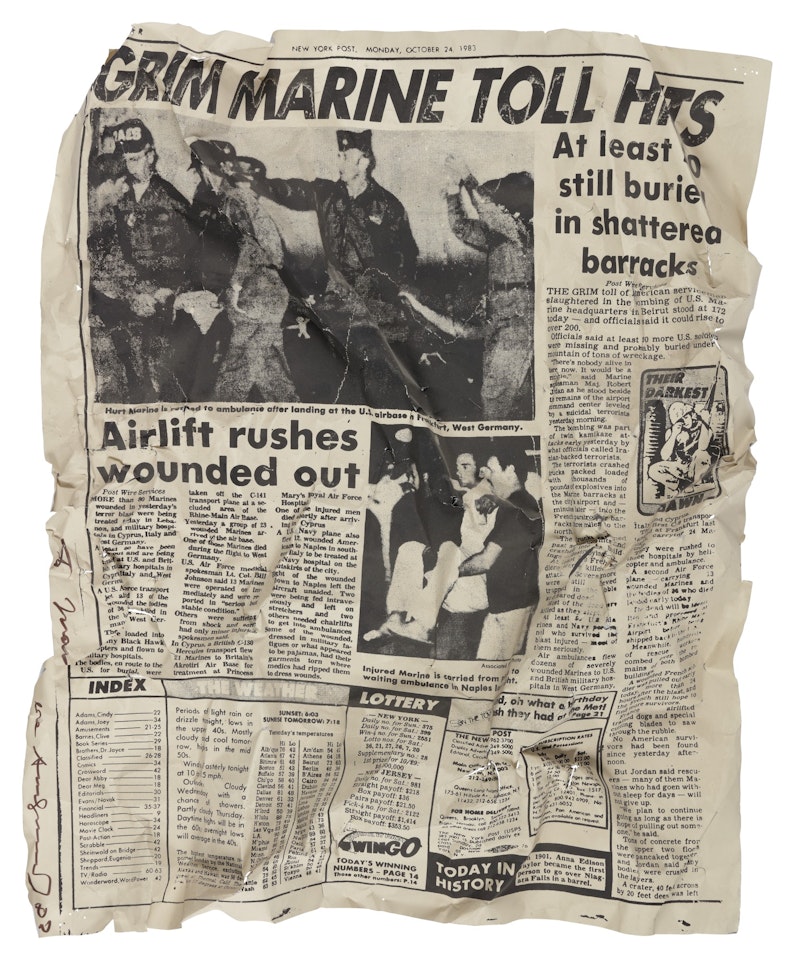 UNTITLED (NEWSPAPER) by Andy Warhol