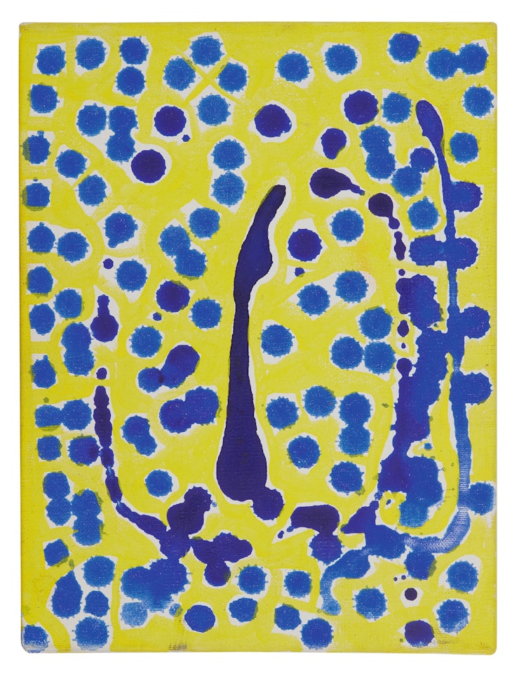 BLUE DOTS AND YELLOW NO. 1 by Kenny Scharf