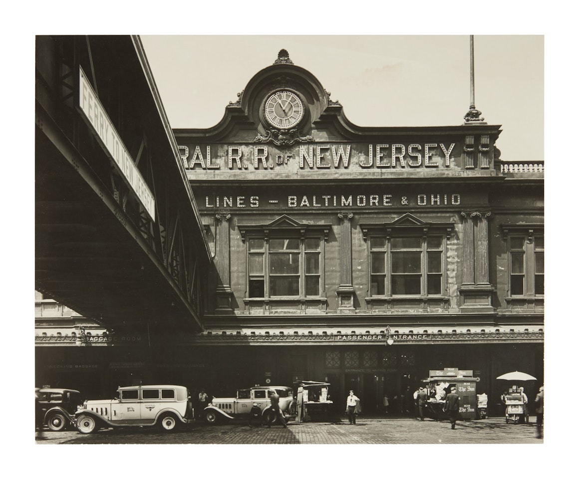 'FERRY, FOOT OF LIBERTY STREET, MANHATTAN' by Berenice Abbott