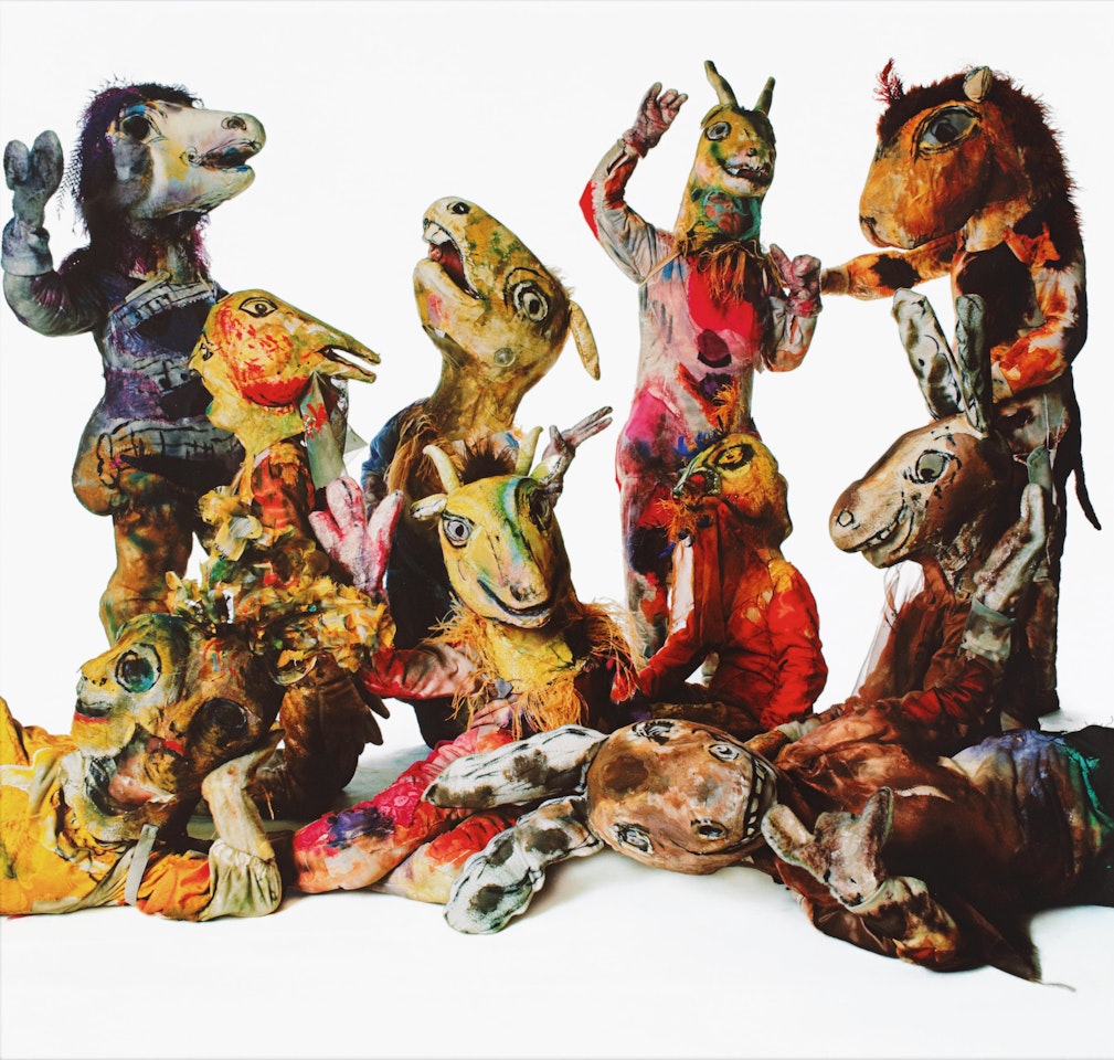 'CHAGALL FIGURES FOR MOZART'S "THE MAGIC FLUTE," NEW YORK' by Irving Penn