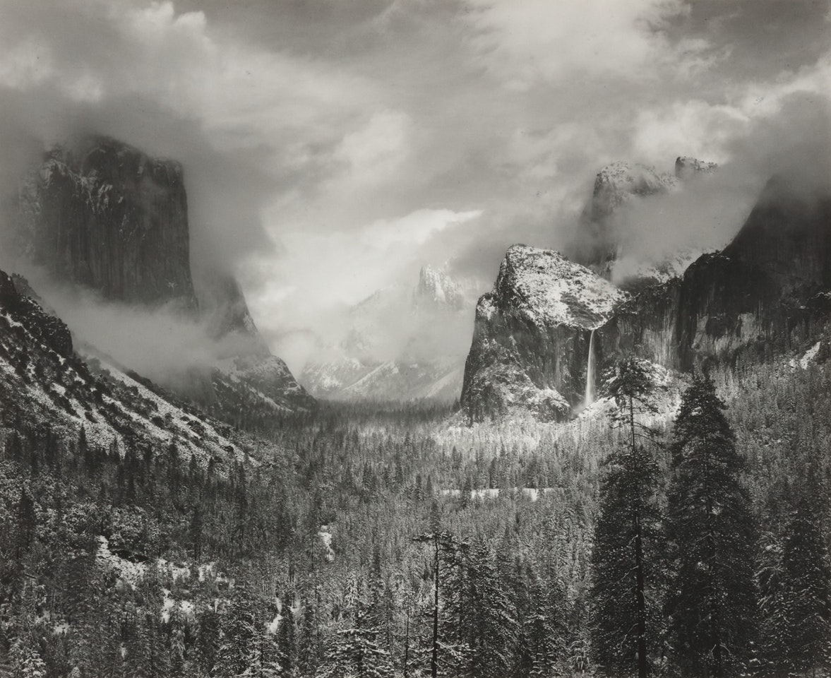 CLEARING WINTER STORM, YOSEMITE NATIONAL PARK, CALIFORNIA by Ansel Adams