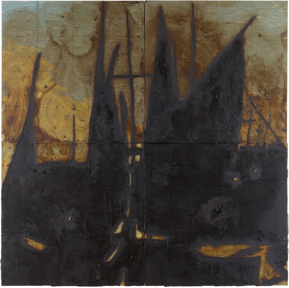 HARBOR, JULY 6, 1984 by Donald Sultan