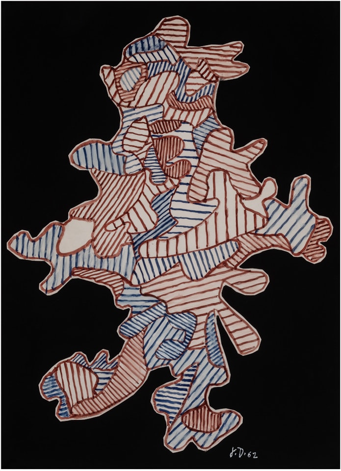 PERSONNAGE EN MARCHE by Jean Dubuffet