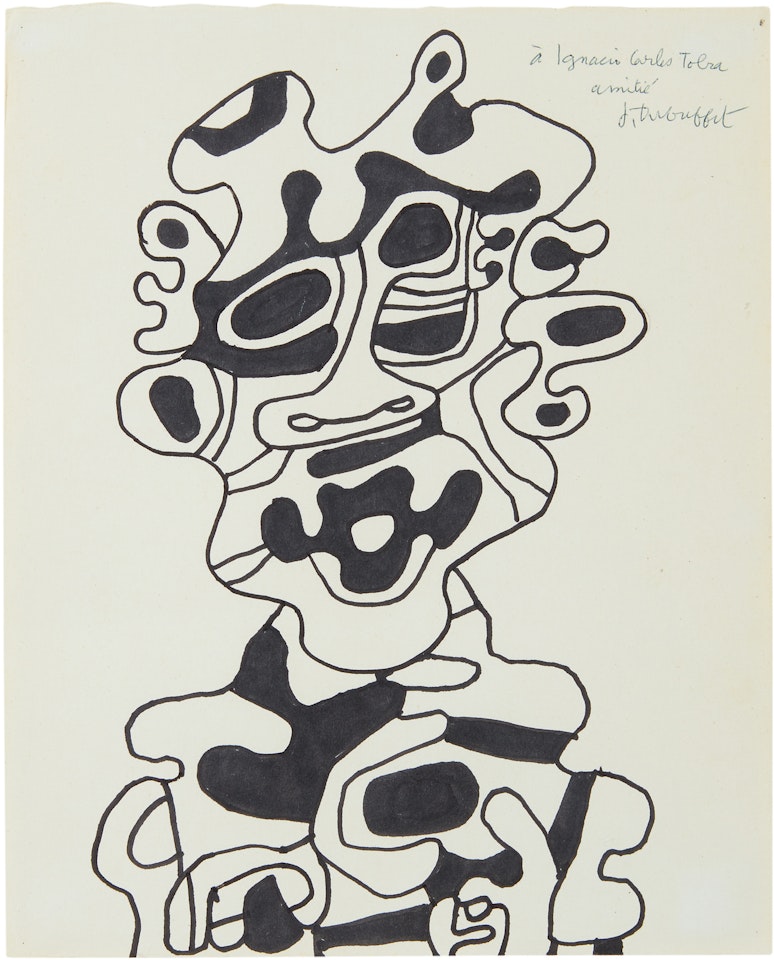 PERSONNAGE (BUSTE)  by Jean Dubuffet