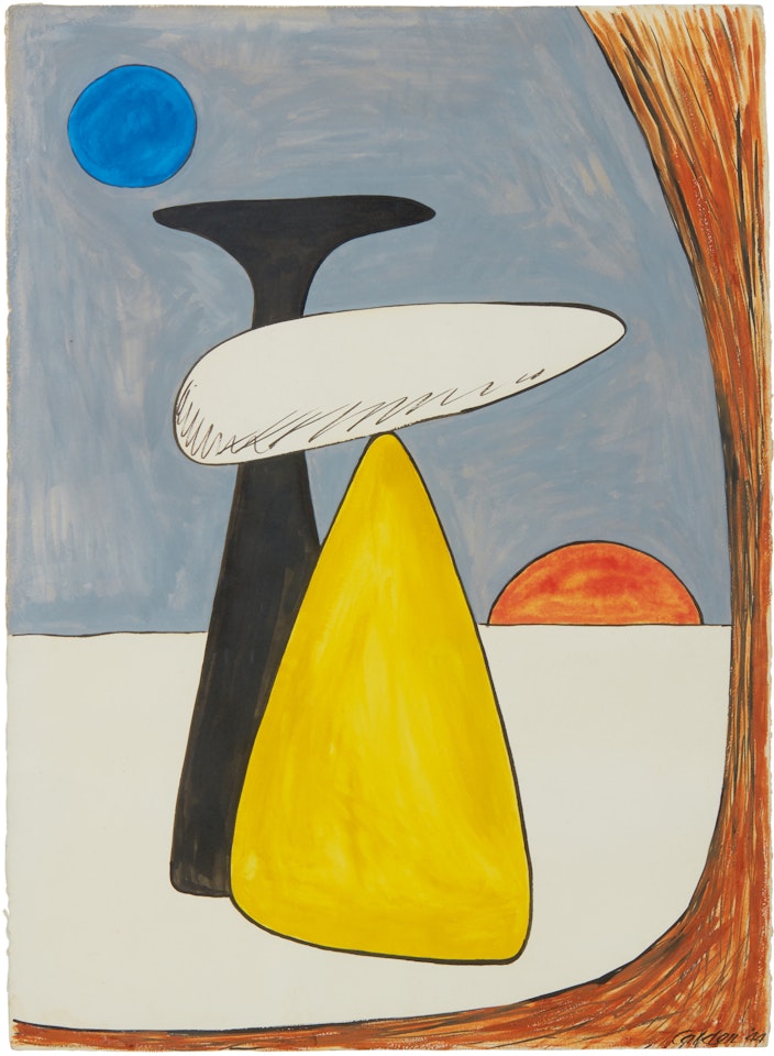 STABILE AT SUNRISE by Alexander Calder