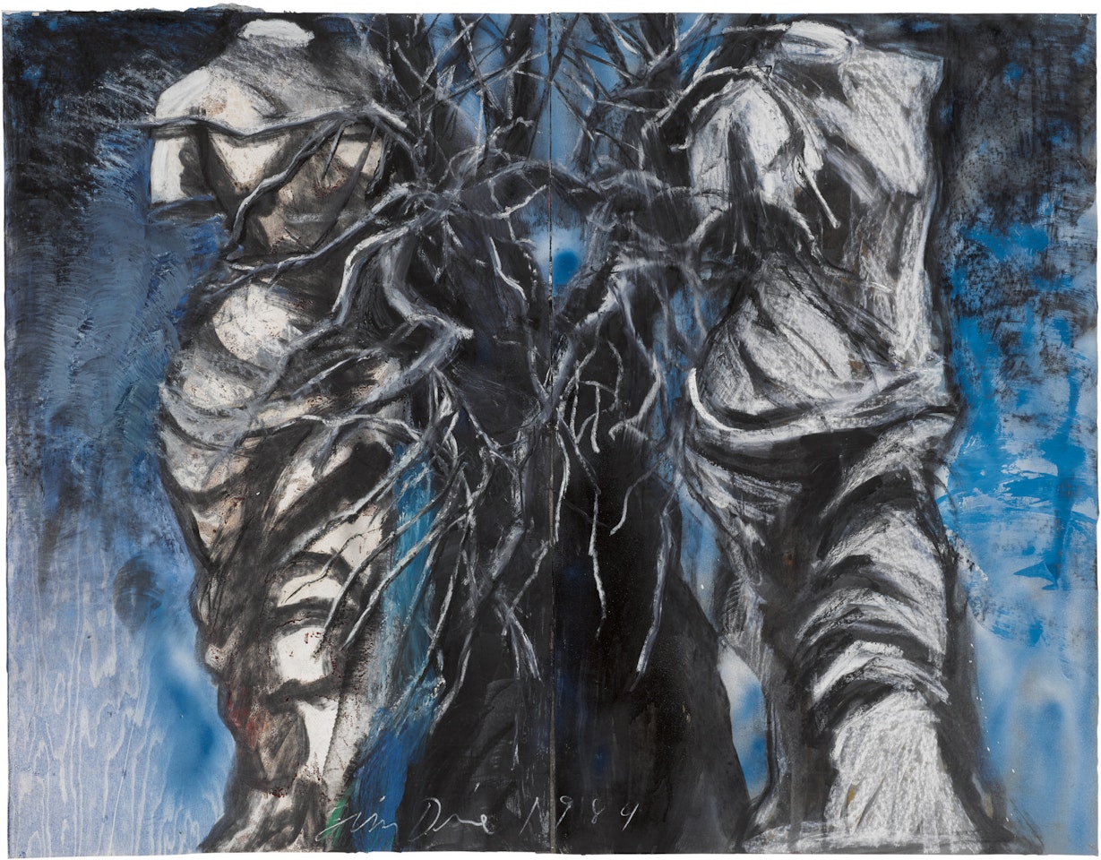 TWO VENUSES WITH A TREE by Jim Dine