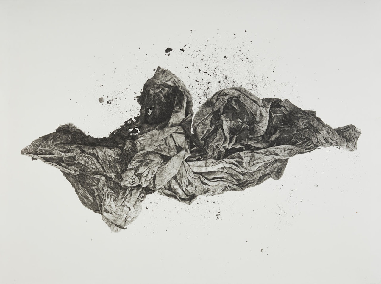 (SM) Twisted Paper, Negative III by Irving Penn