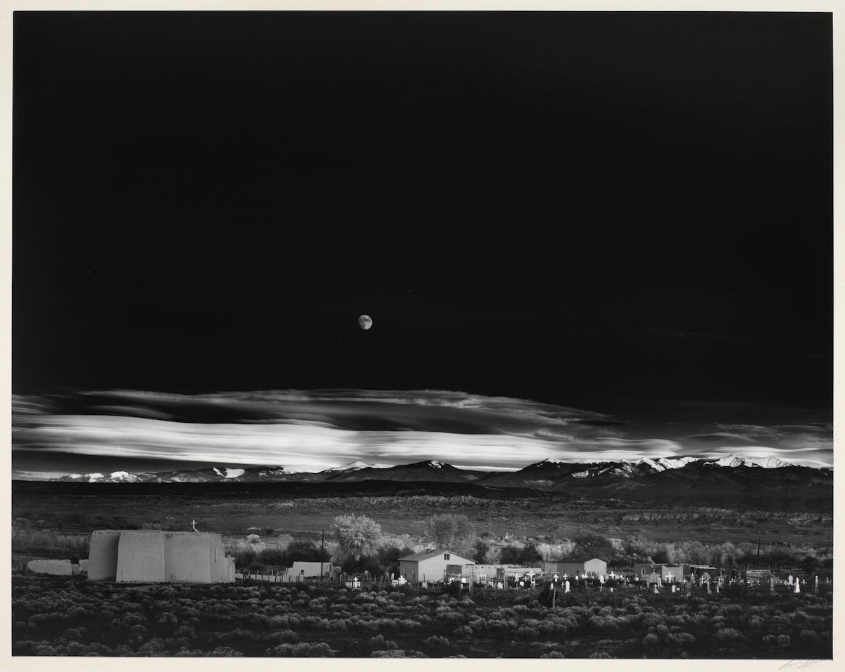 Moonrise, Hernandez, New Mexico by Ansel Adams