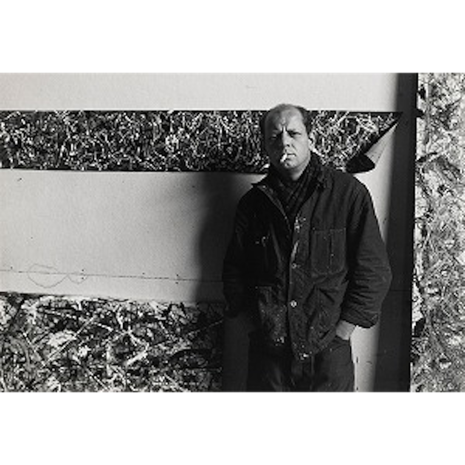 Jackson Pollock in his studio, East Hampton, New York by Arnold Newman