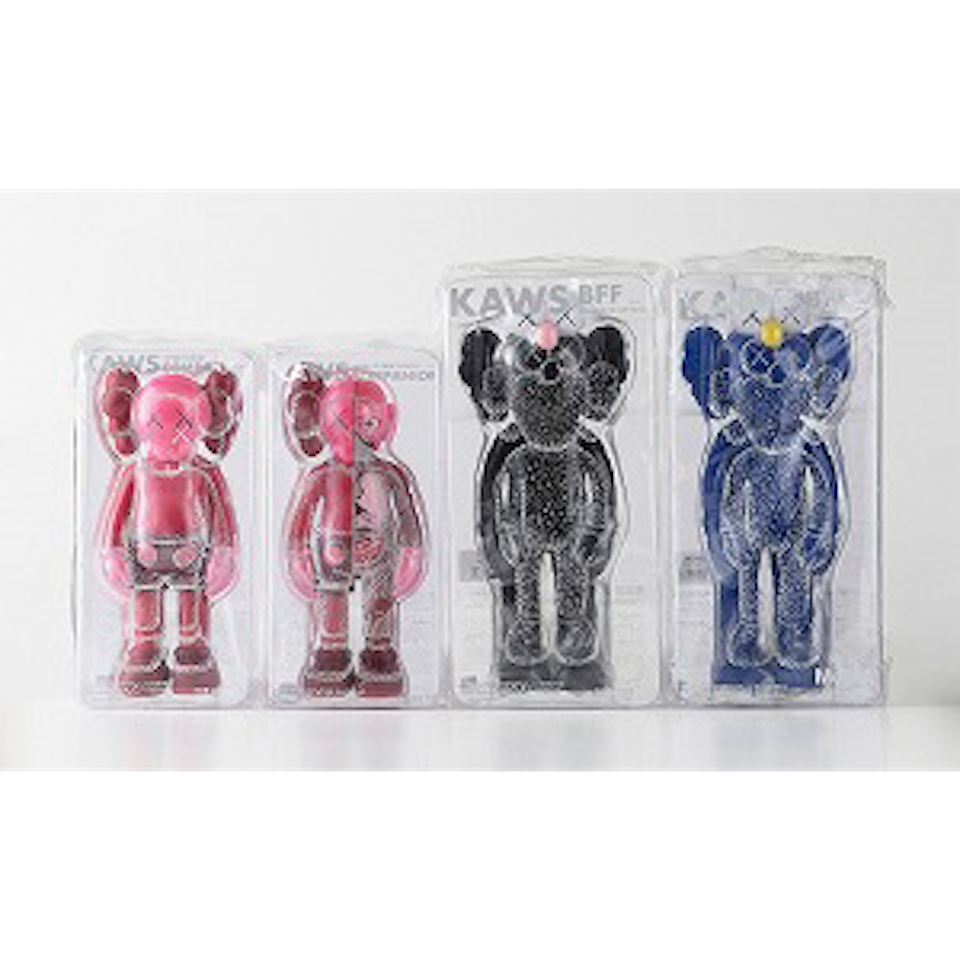 1-2. COMPANION OPEN EDITION (Blush, Blush FLAYED)／3-4. KAWS BFF OPEN EDITION (Black, Blue) by Kaws