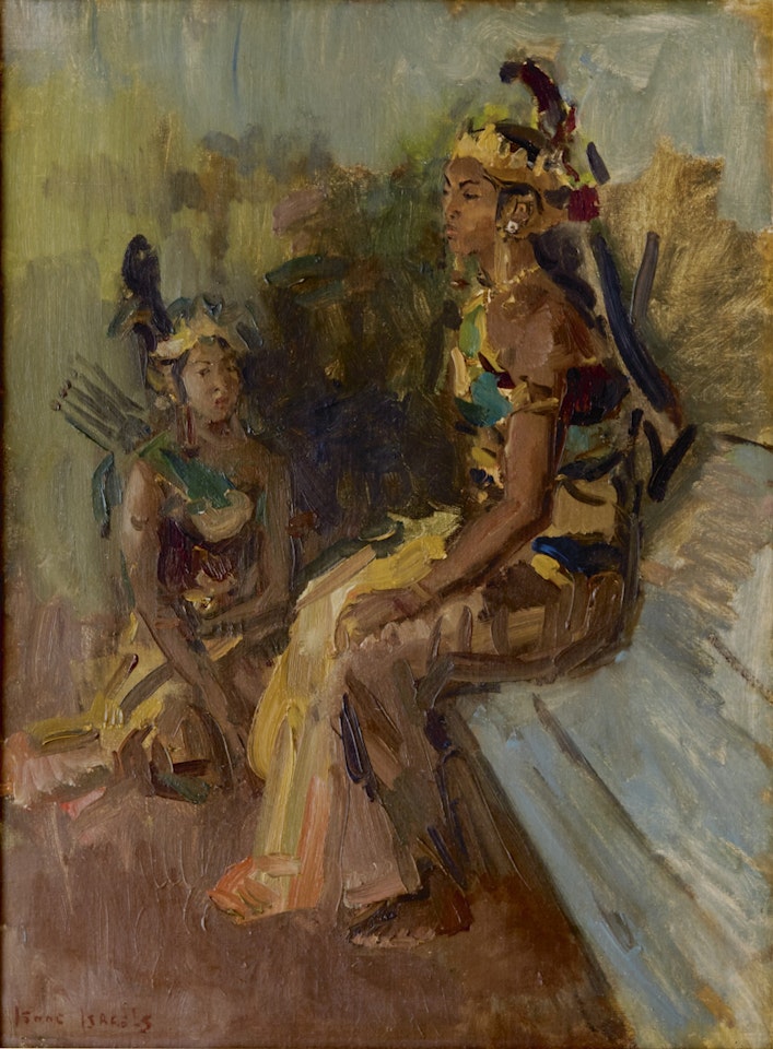 TWO JAVANESE DANCERS by Isaac Israels