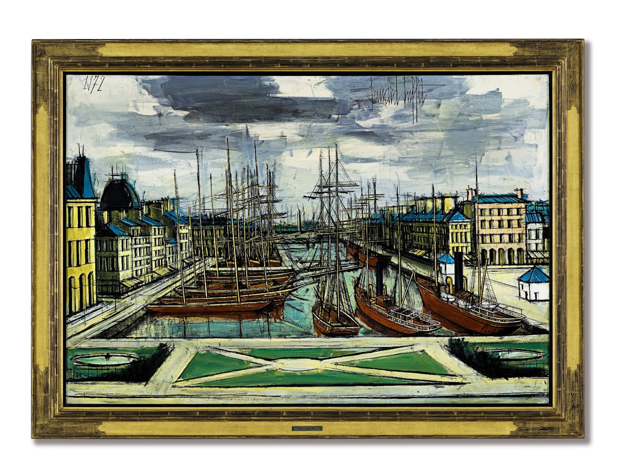 LE HAVRE, LE BASSIN DU COMMERCE by Bernard Buffet