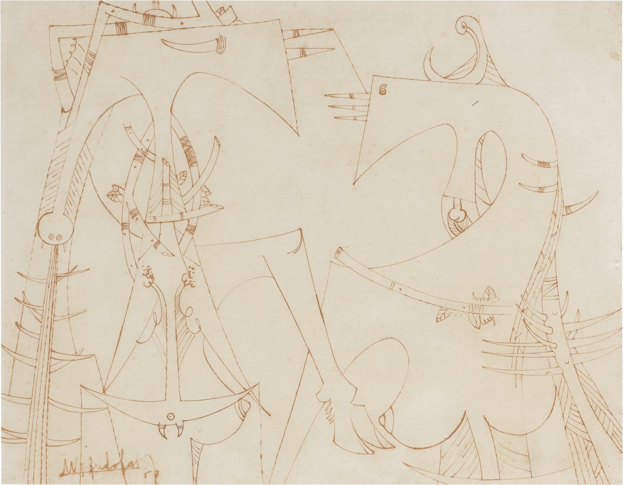 SANS TITRE by Wifredo Lam