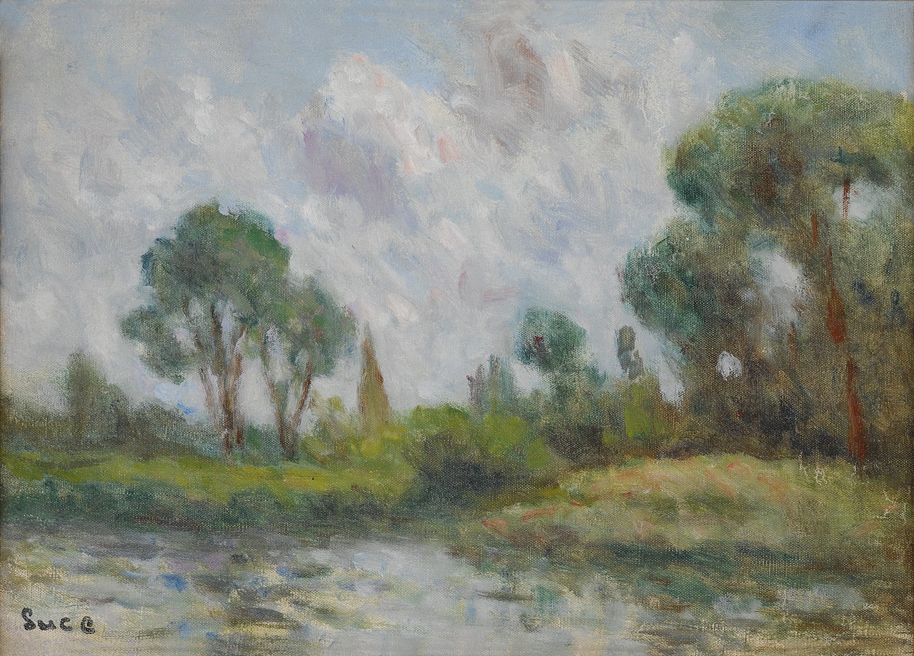LES ENVIRONS DE SAINT-AY by Maximilien Luce