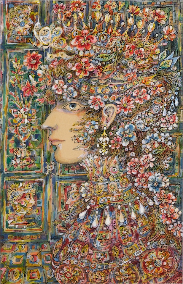 MUJER ORNAMENTADA by René Portocarrero