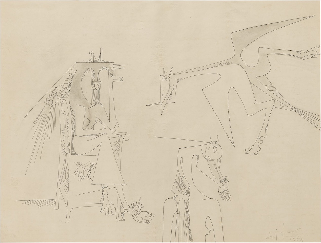 ANNUNCIATION by Wifredo Lam