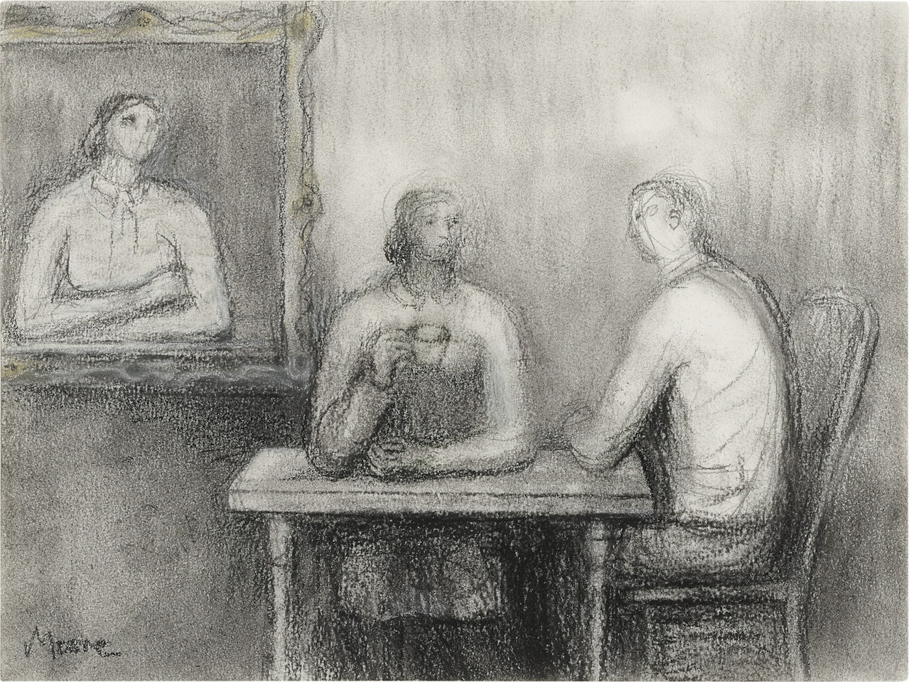 MAN AND WOMAN  by Henry Moore