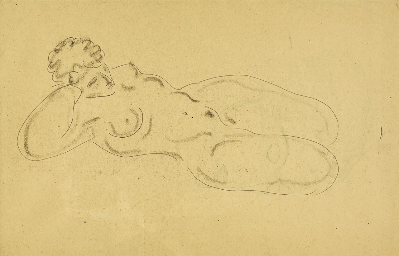 RECLINING NUDE by Sanyu