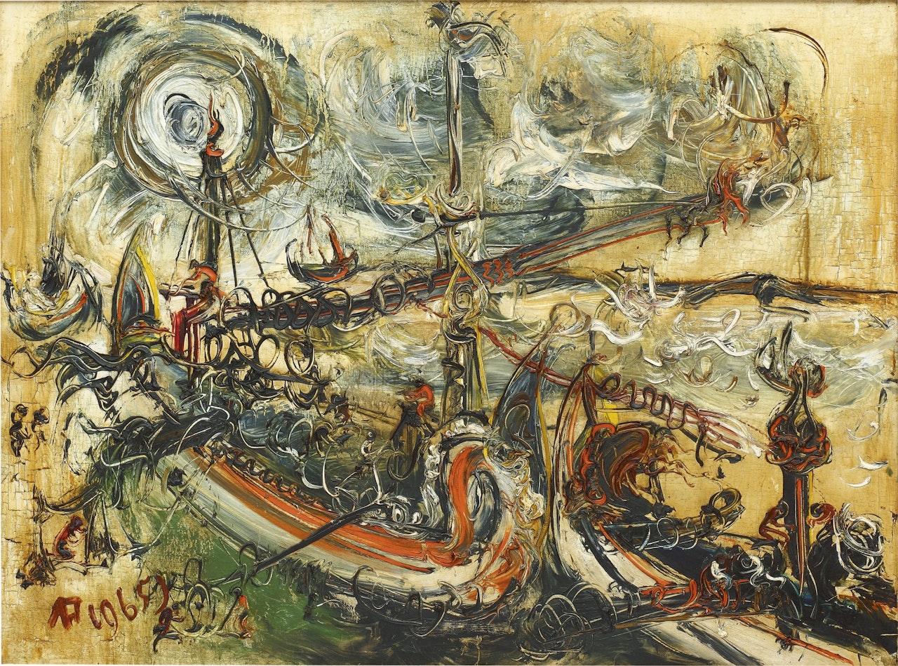 BOATS by Affandi