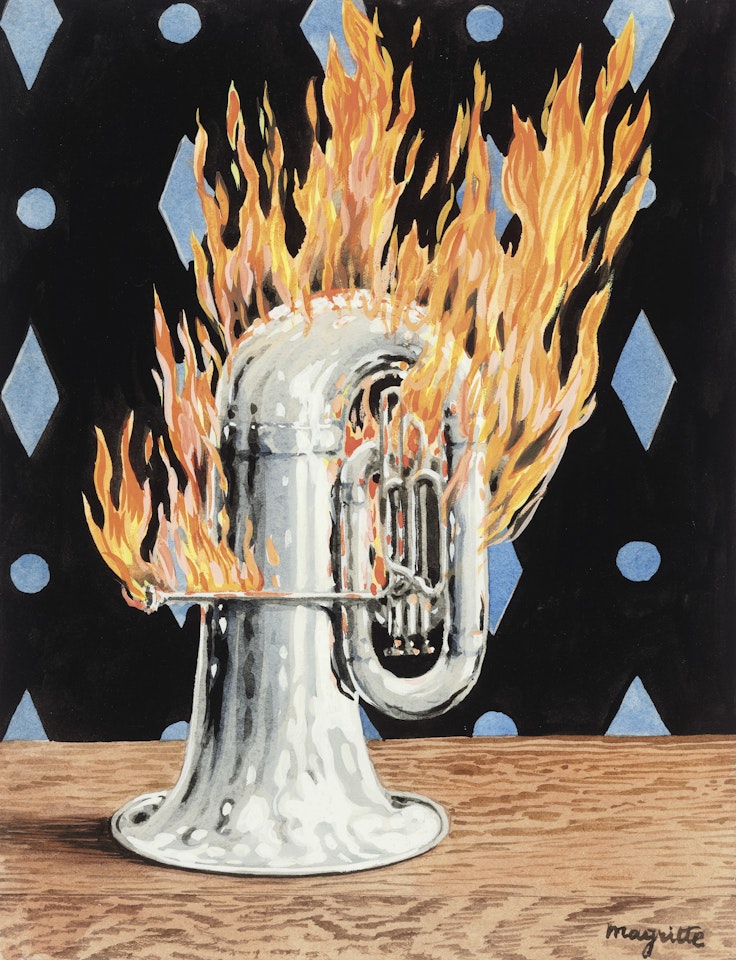 La découverte du feu by René Magritte