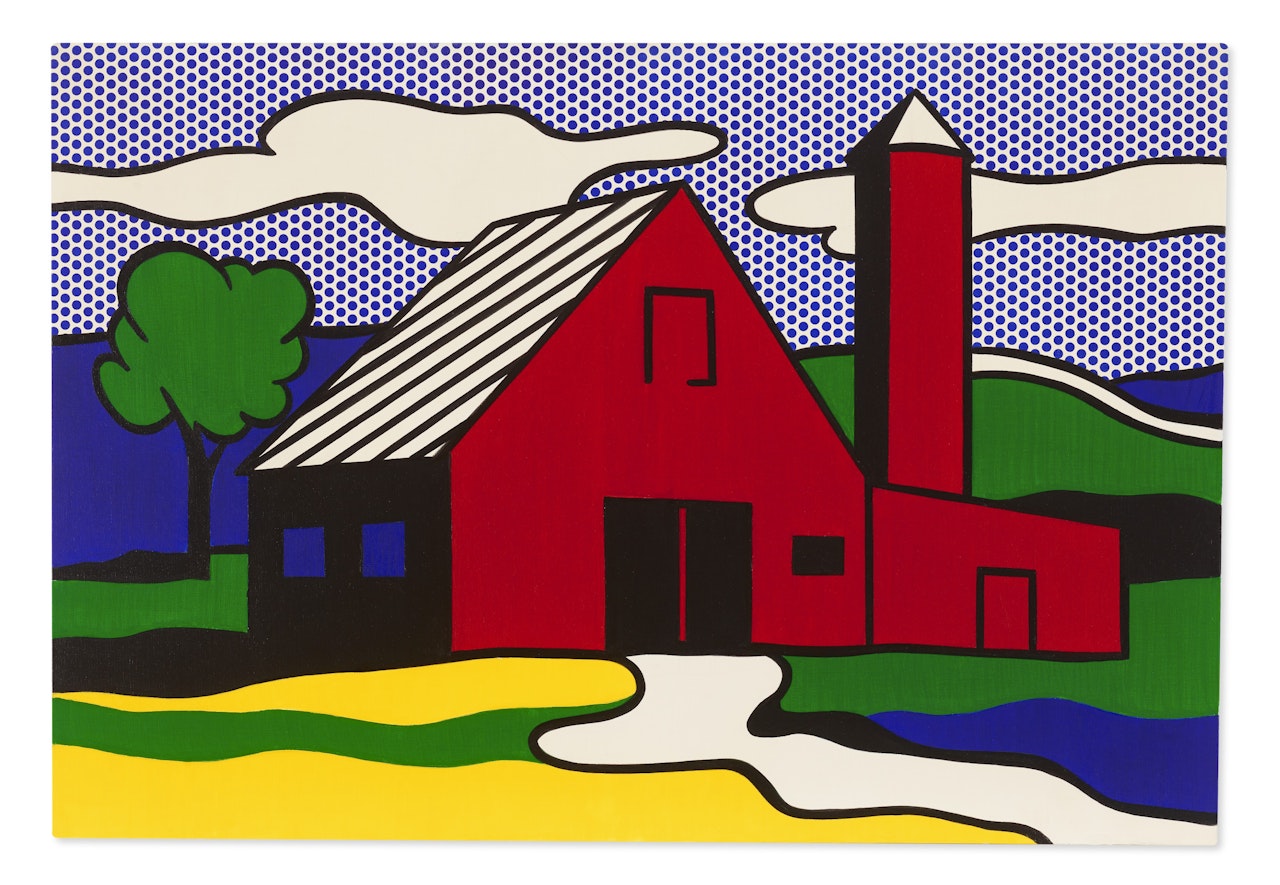 Red Barn I by Roy Lichtenstein