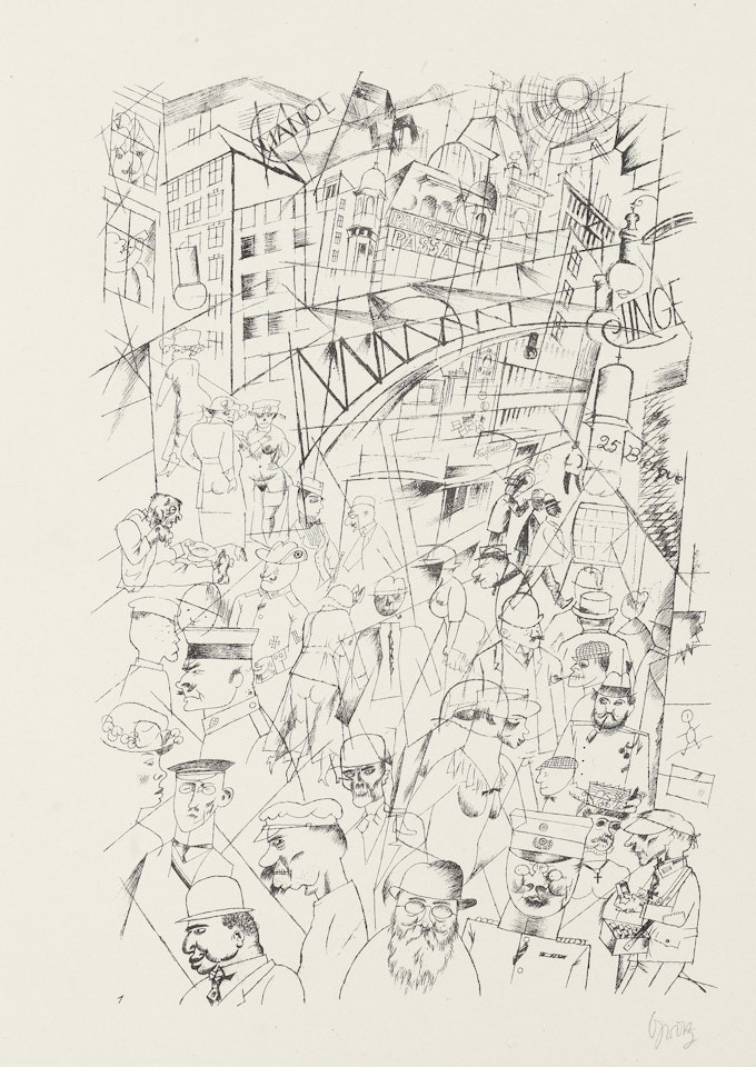 Five Plates, from 'Ecce Homo' by George Grosz