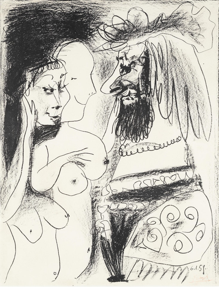 Le Vieux Roi  (Bloch 869; Mourlot 137) by Pablo Picasso