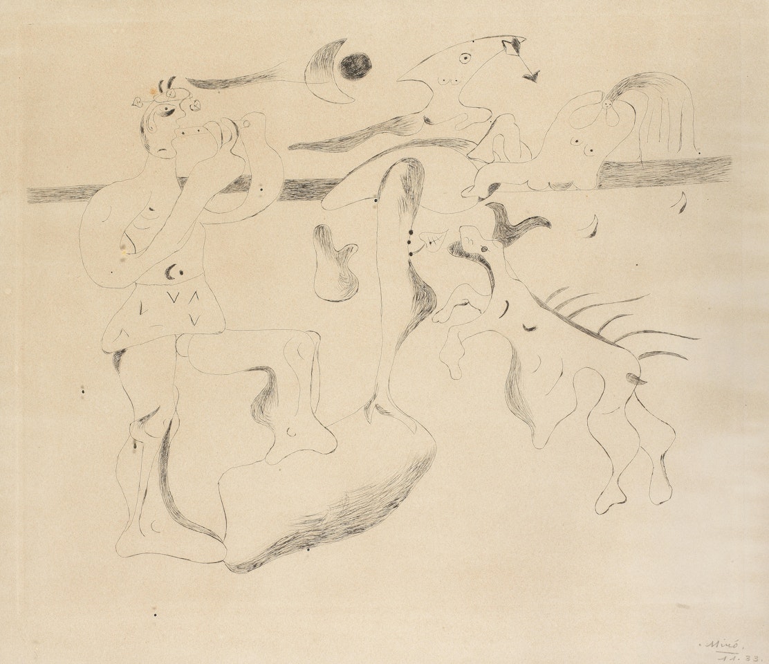 Daphnis et Chloe  (Dupin 9) by Joan Miró