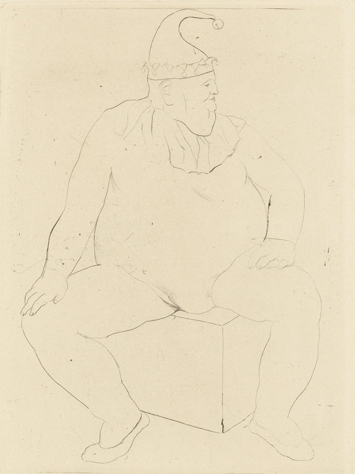 Le Saltimbanque au repos, from 'La Suite des Saltimbanques' (Bloch 10; Baer 12.b.2) by Pablo Picasso