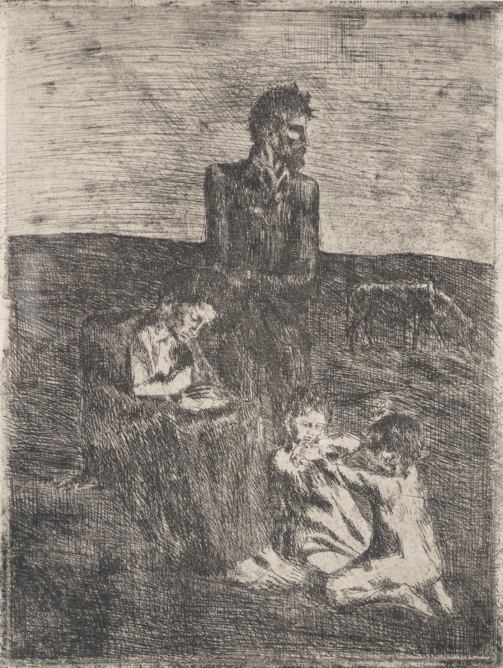 Les Pauvres, from 'La Suite des Saltimbanques' (Bloch 3; Baer 4.II.b.2) by Pablo Picasso