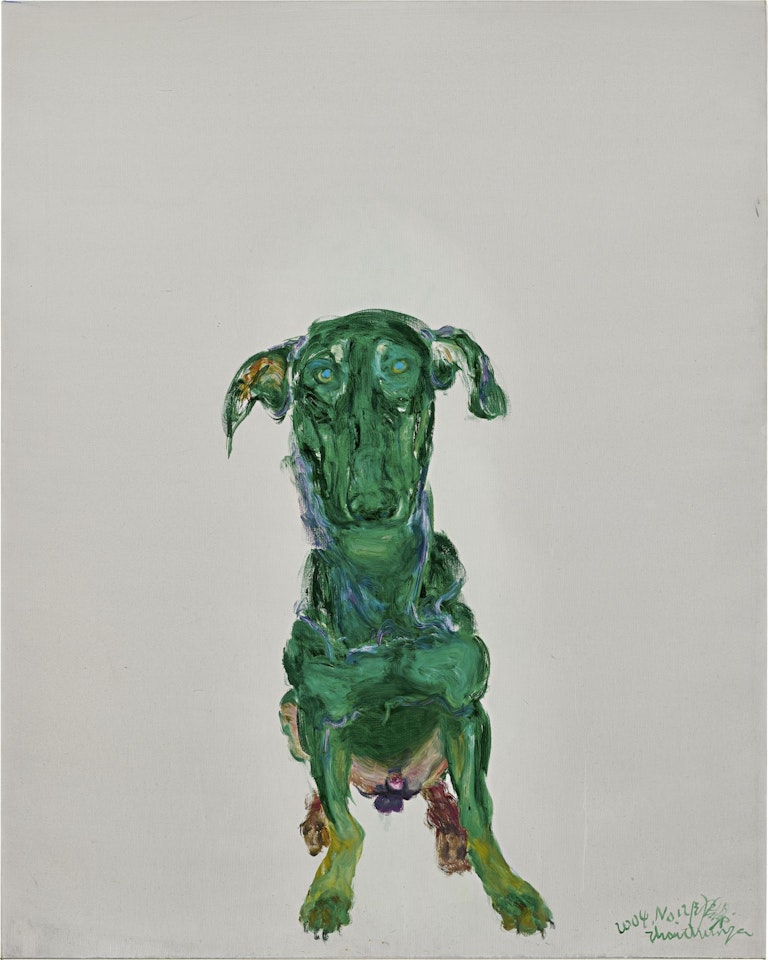 GREEN DOG NO. 12 by Zhou Chunya