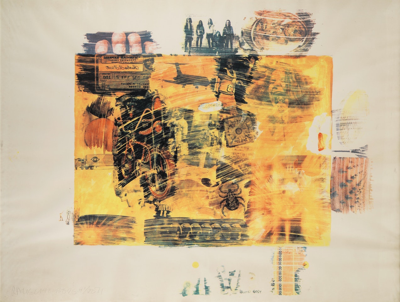 Yellow Body by Robert Rauschenberg