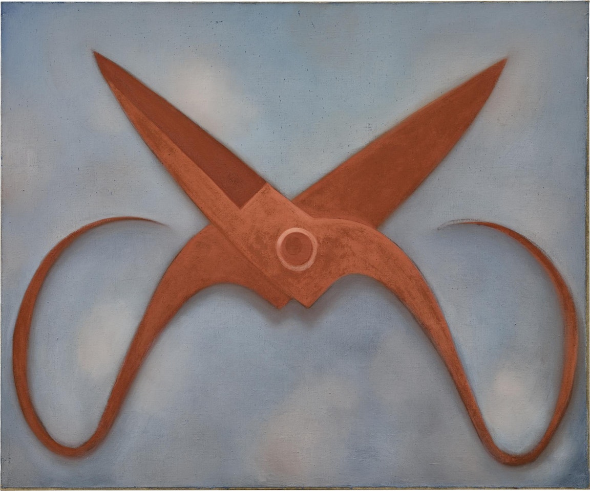 EARTH RED SCISSORS by Mao Xuhui