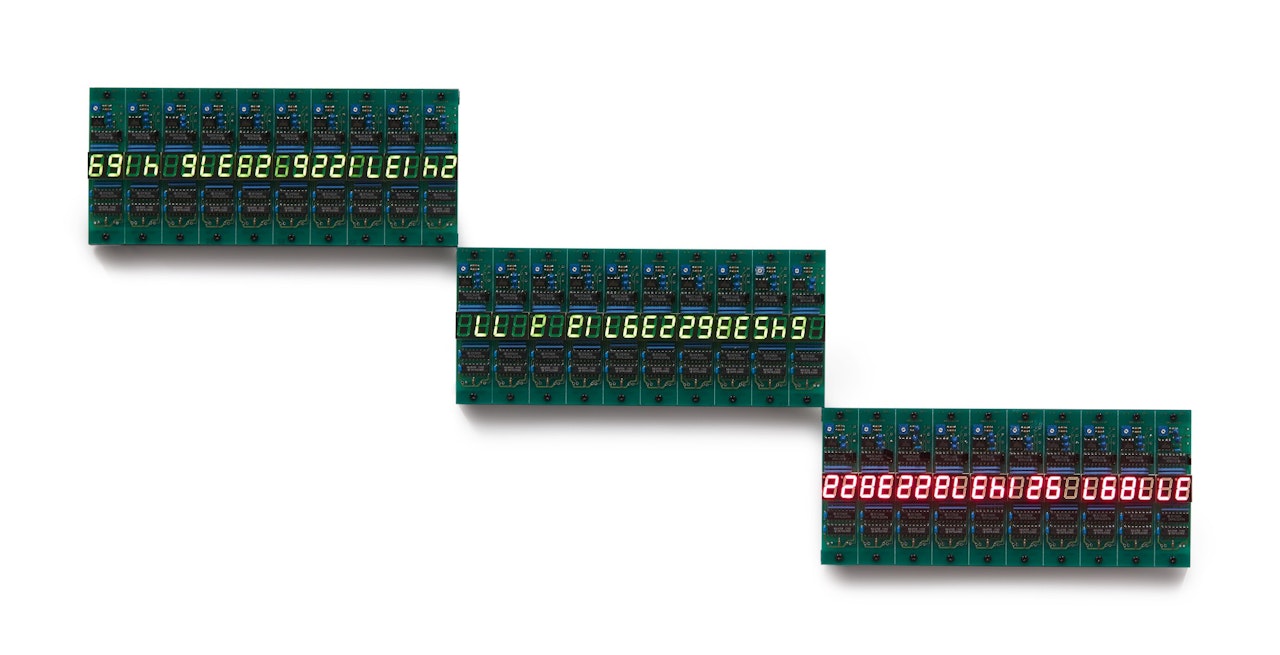 OBLIQUE THREE by Tatsuo Miyajima